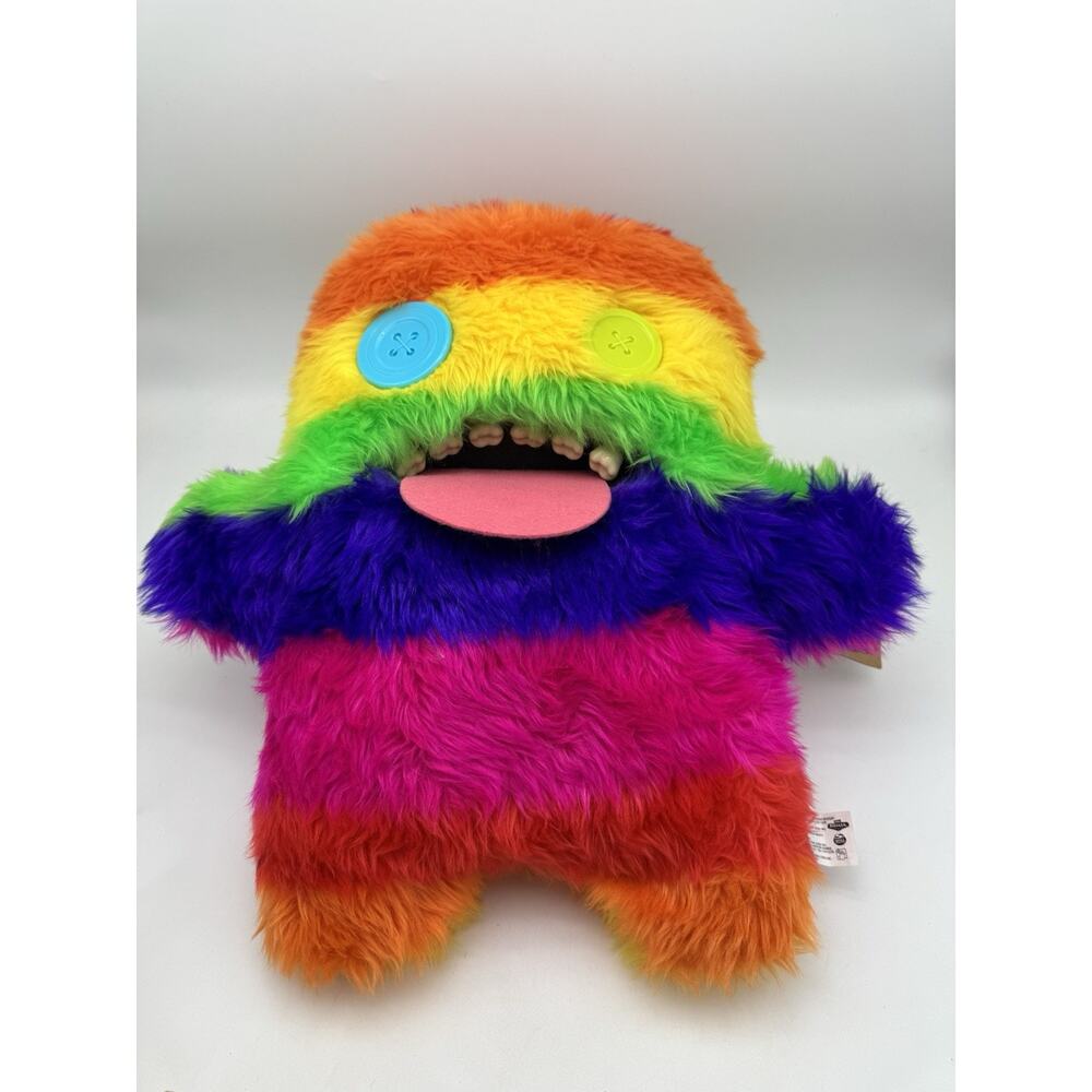 CATCH ME BIGG FUGGLER Fugg Oogah Boogah 17" Rainbow Plush Tie-dye XL Big NEW